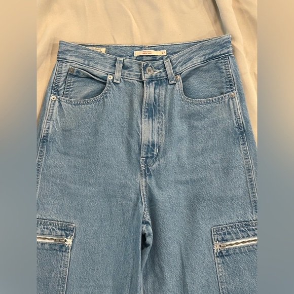 Levi’s High Loose Ample Haut Women’s Blue Jeans - Size 27 - Picture 3 of 14